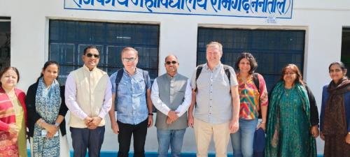 रामगढ़ महाविद्यालय पहुंची नॉर्वे की टीम